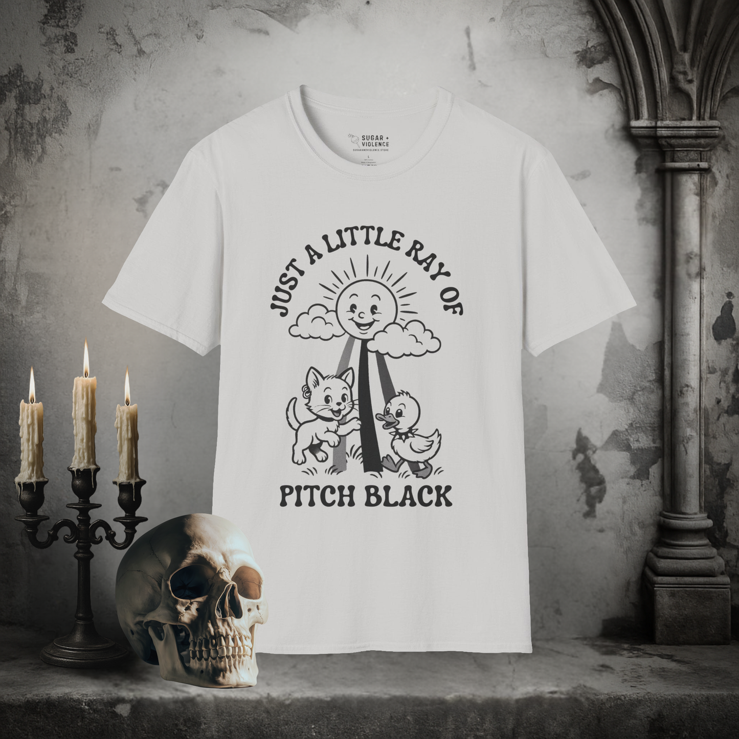 Ray of Pitch Black – Dark Humor Sunshine T-Shirt