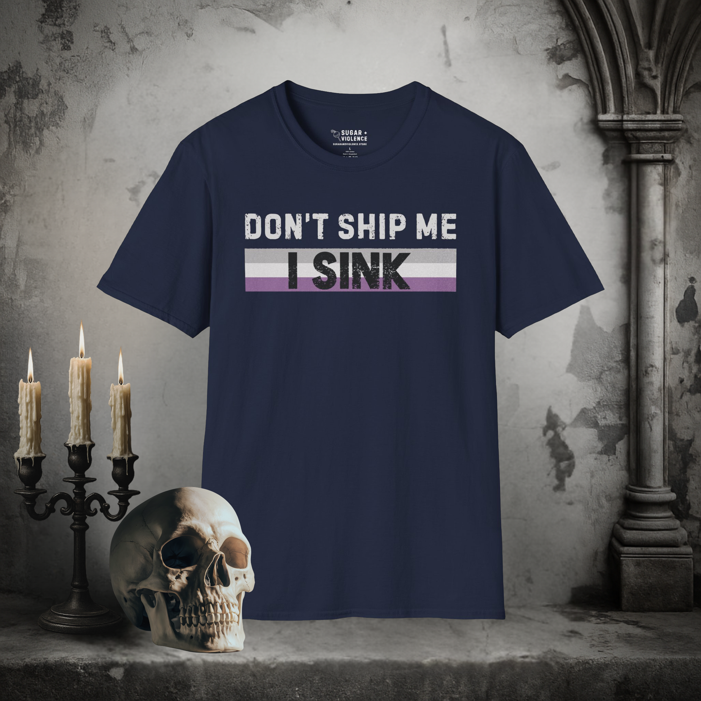 Don’t Ship Me, I Sink – Ace Pride Humor Tee