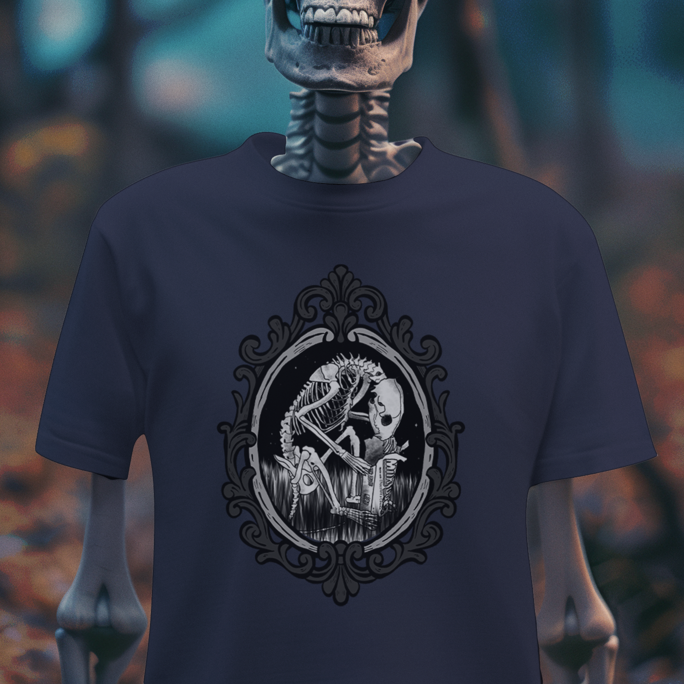 Gothic Skeleton Scavenger – Emerging Artist Graphic T-Shirt