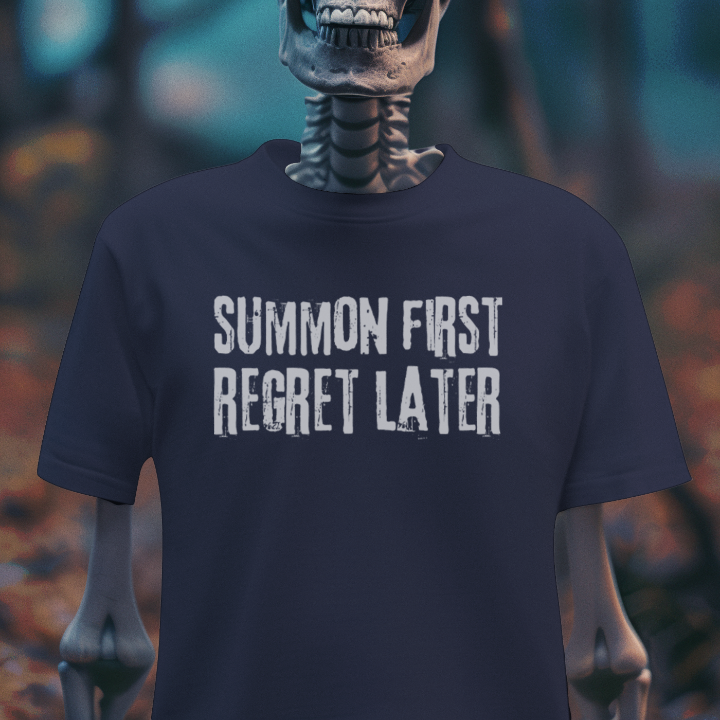 Summon First, Regret Later – Occult Humor Gothic T-Shirt