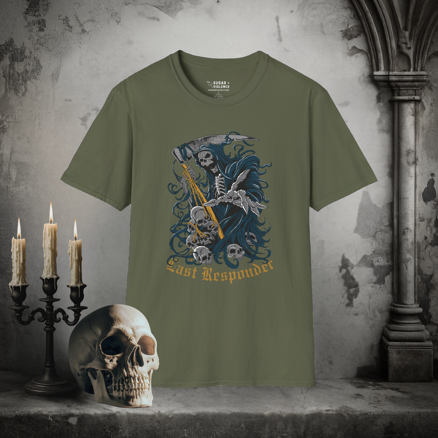 Last Responder – Gothic Reaper T-Shirt