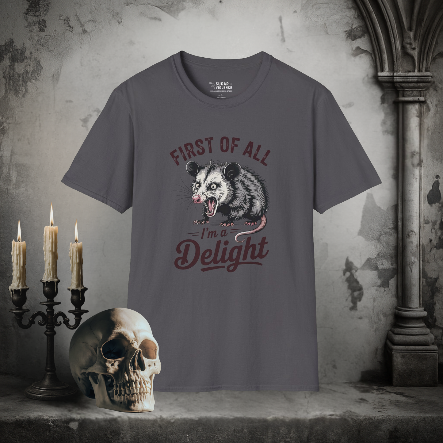 Opossum Delight – Chaos Marsupial T-Shirt