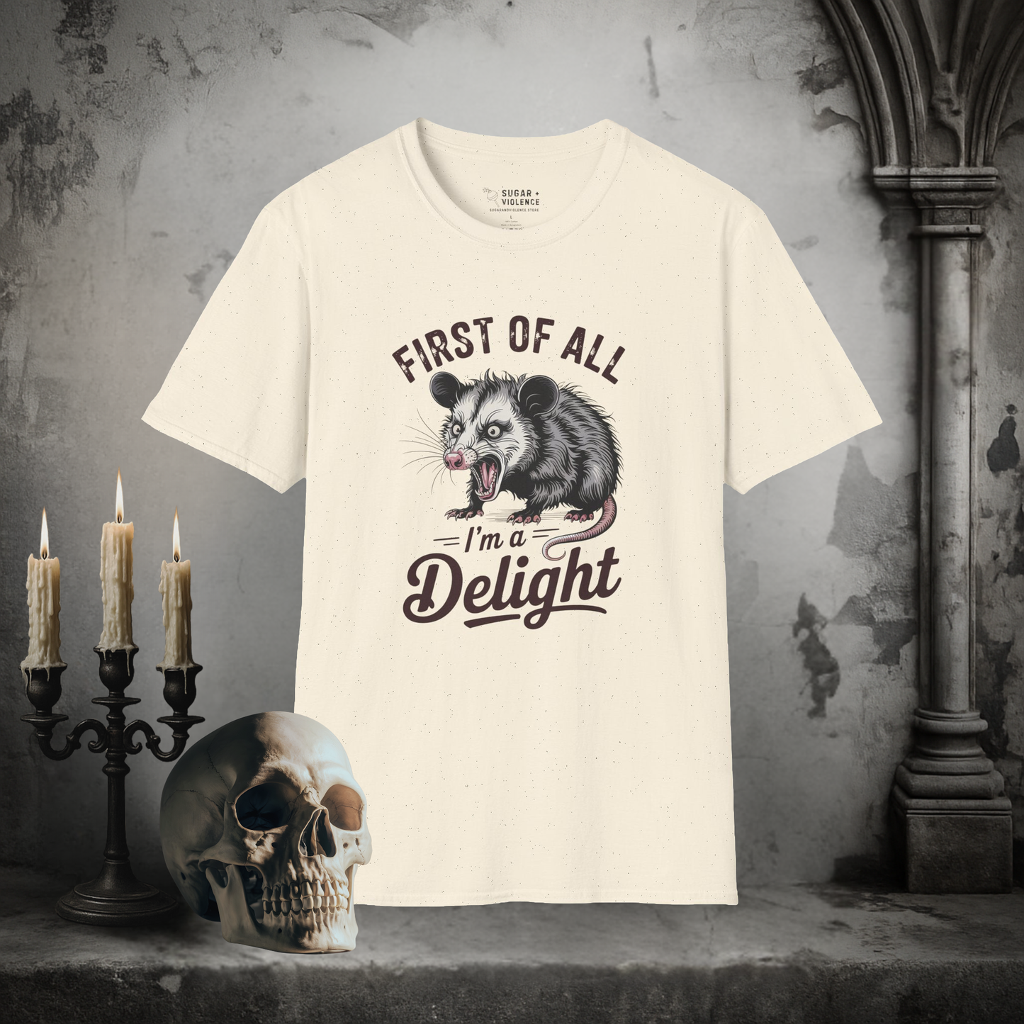 Opossum Delight – Chaos Marsupial T-Shirt
