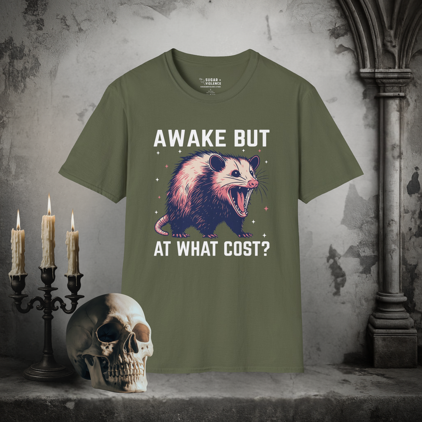 Nightmare-Fueled Opossum Energy Tee