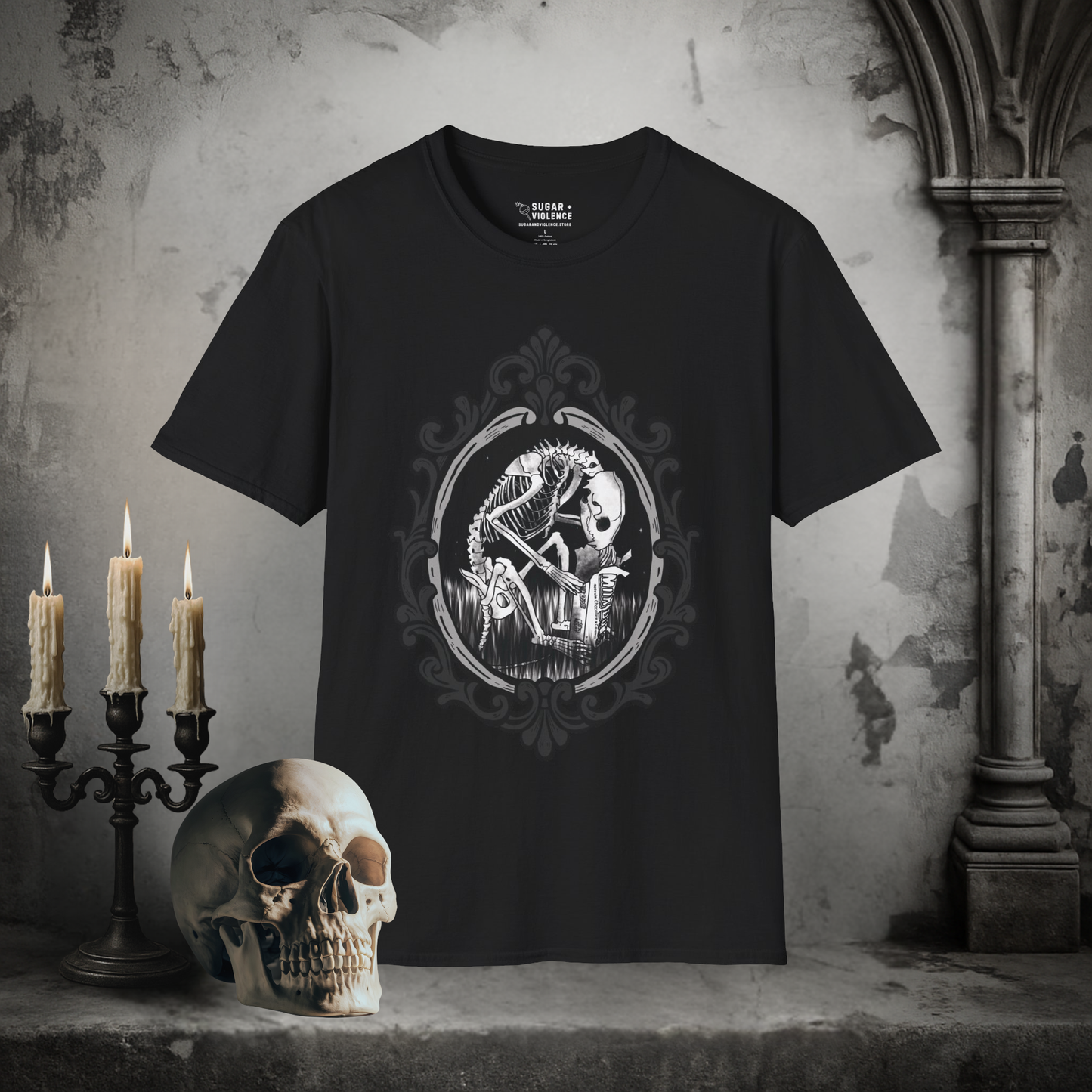 Gothic Skeleton Scavenger – Emerging Artist Graphic T-Shirt