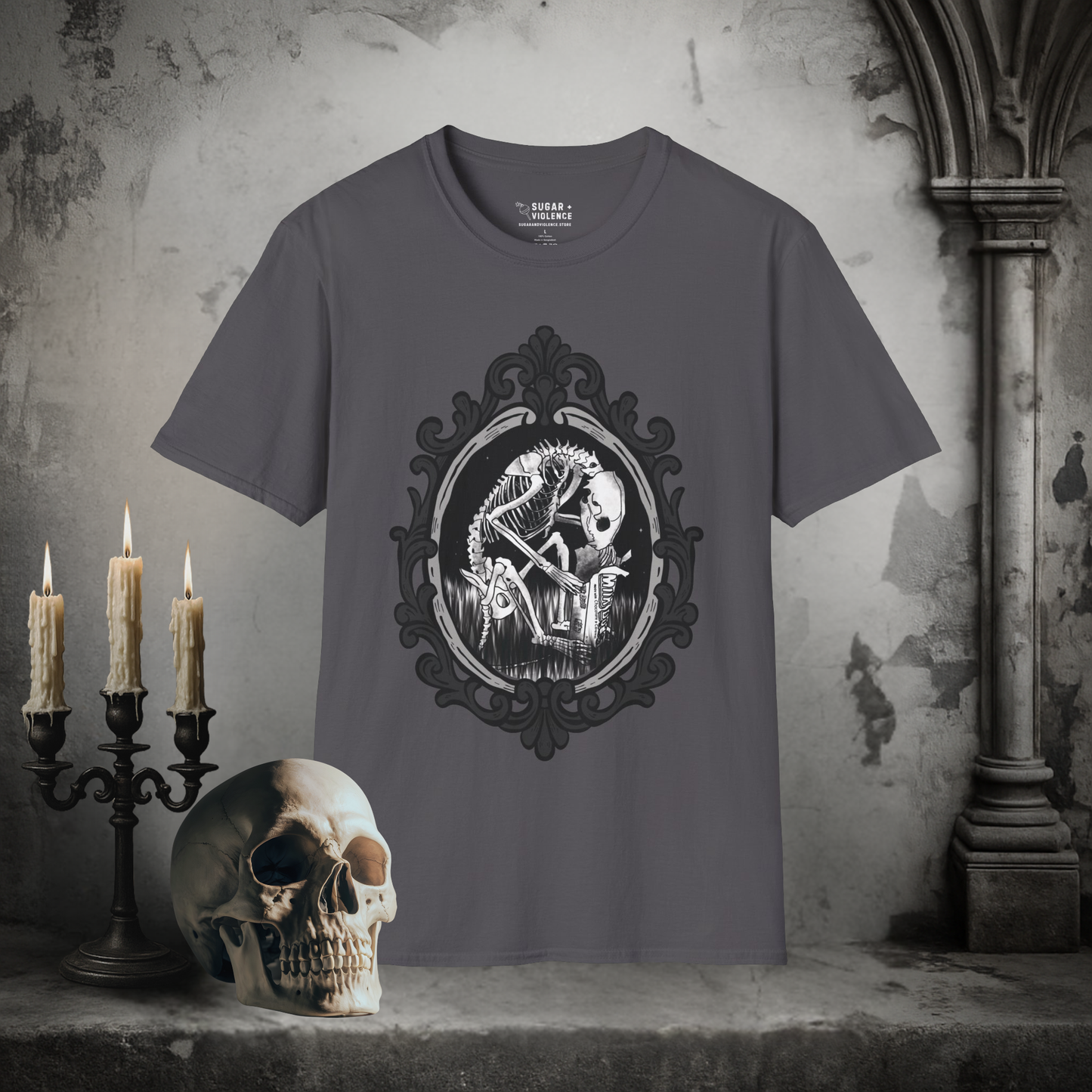 Gothic Skeleton Scavenger – Emerging Artist Graphic T-Shirt