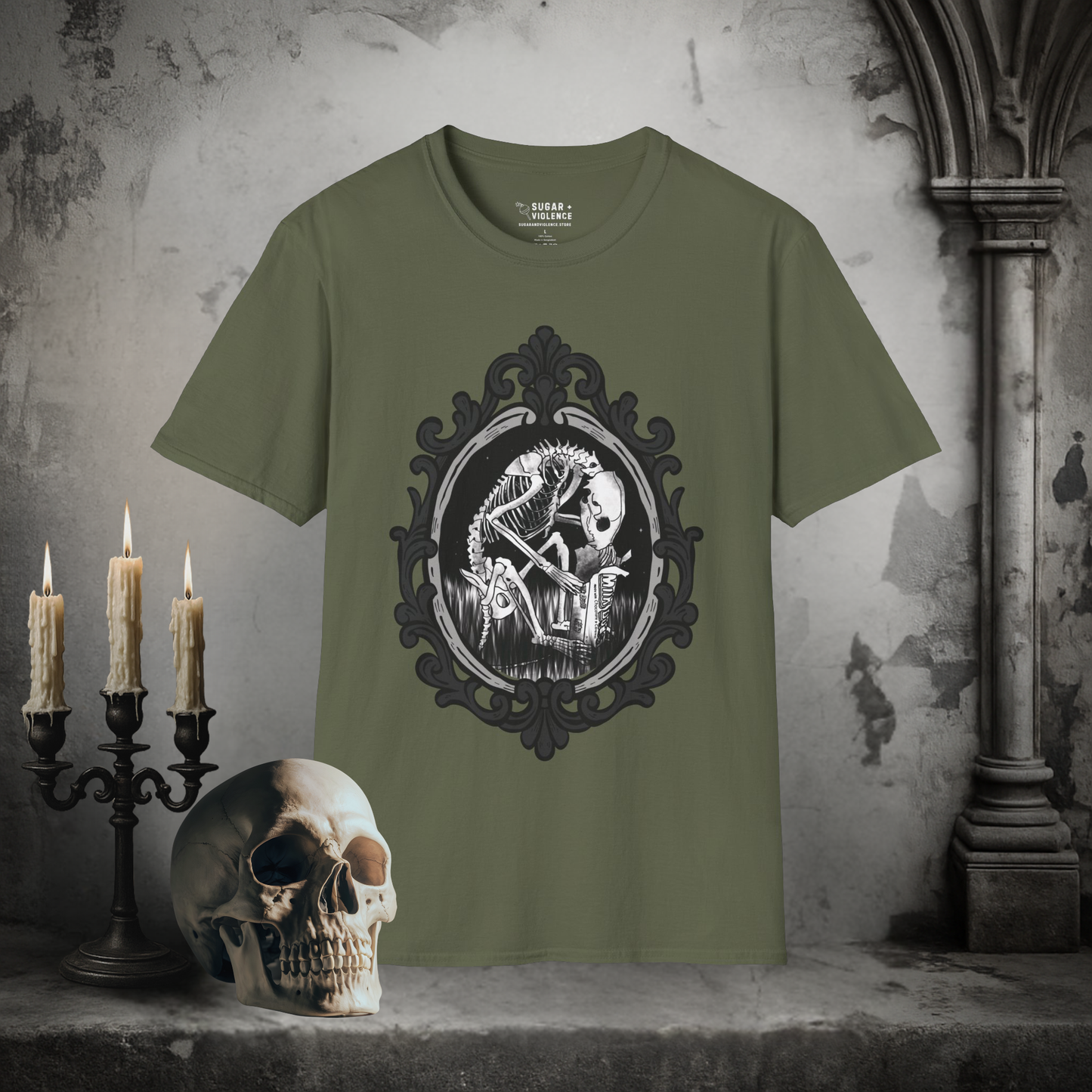 Gothic Skeleton Scavenger – Emerging Artist Graphic T-Shirt