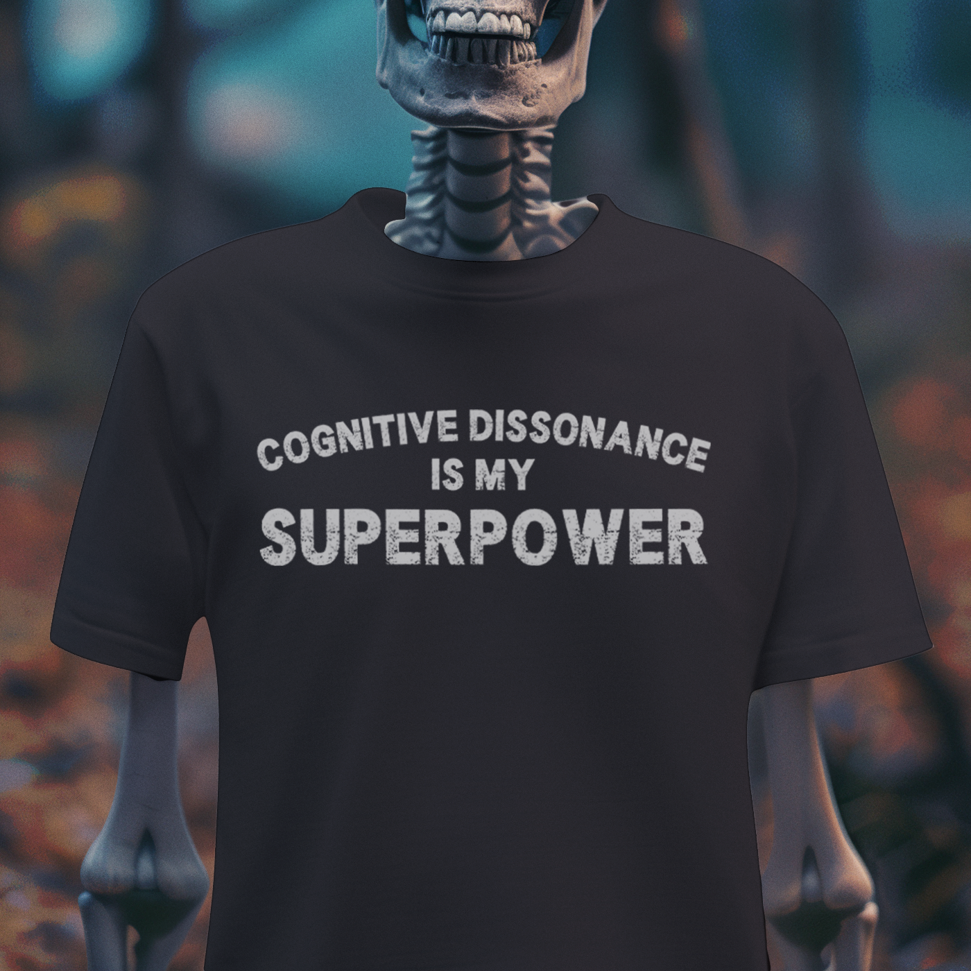 Cognitive Dissonance Is My Superpower – Dark Humor Tee