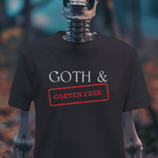 Goth & Gluten Free – Dark Humor Cannibalism Joke Tee
