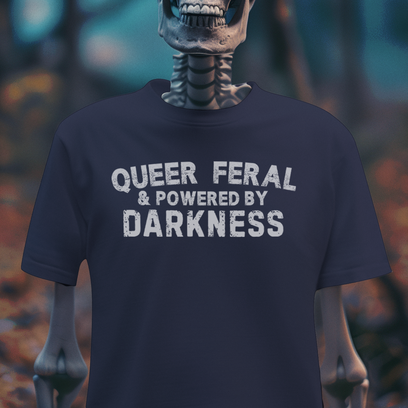 Queer, Feral & Powered by Darkness – Pride Gothic Tee