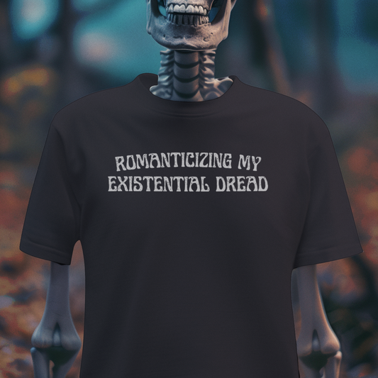 Romanticizing My Existential Dread – Goth Aesthetic Mood Tee