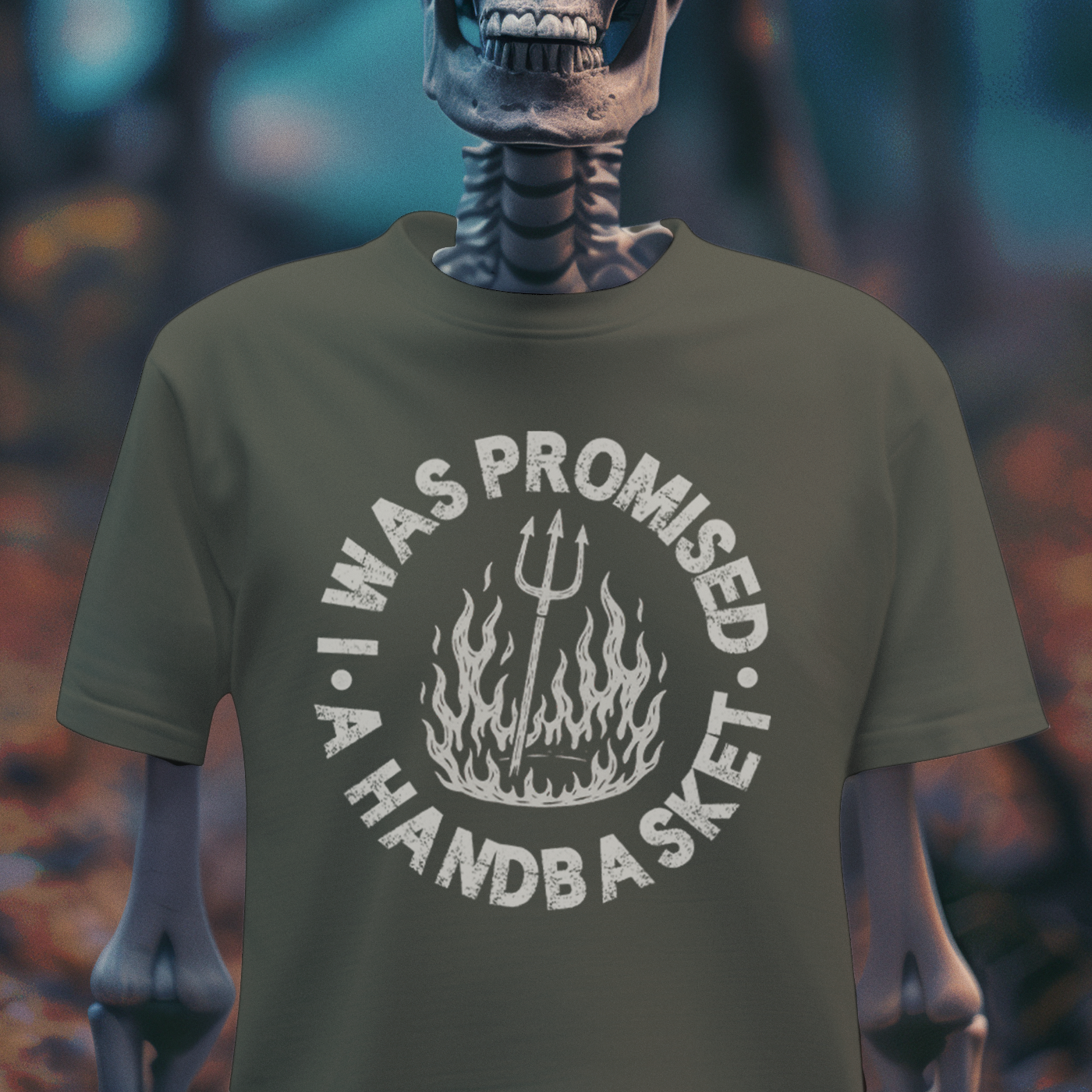 I Was Promised a Handbasket – Hellbound Humor Tee