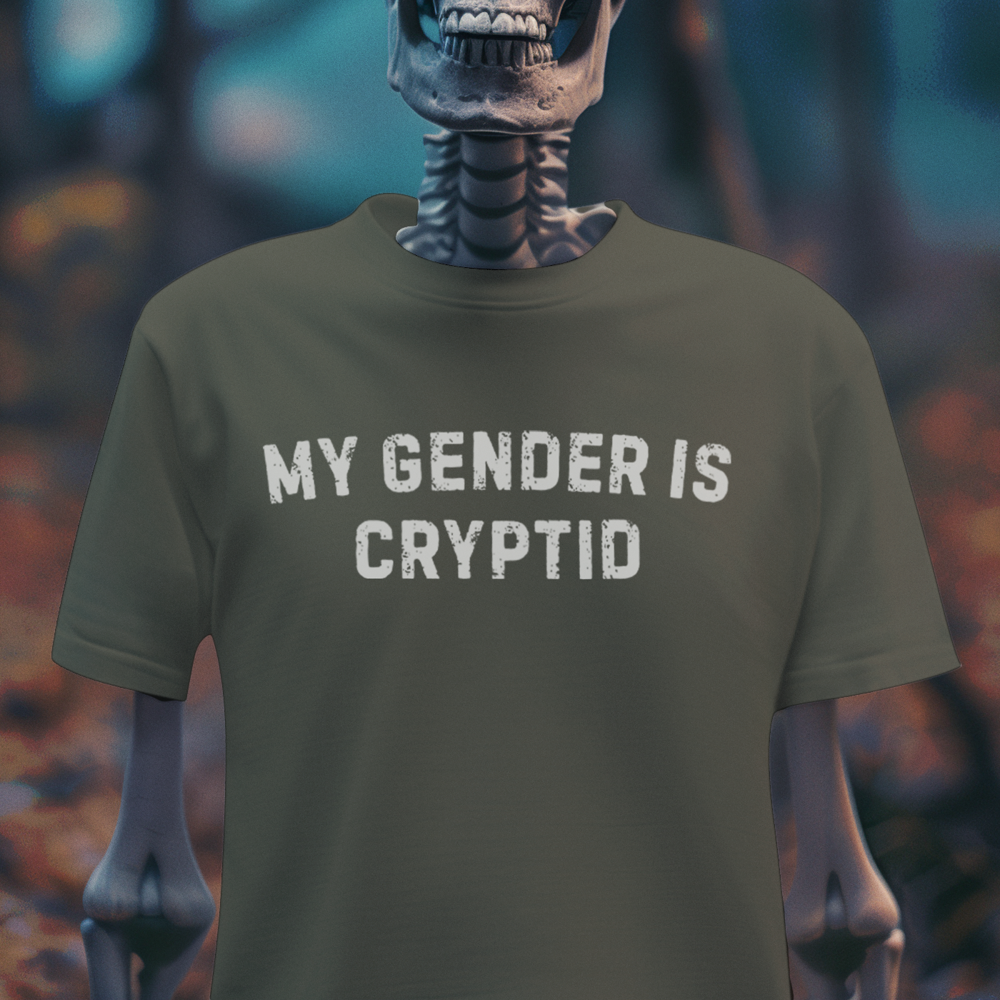 My Gender Is Cryptid – Gothic Queer Identity T-Shirt