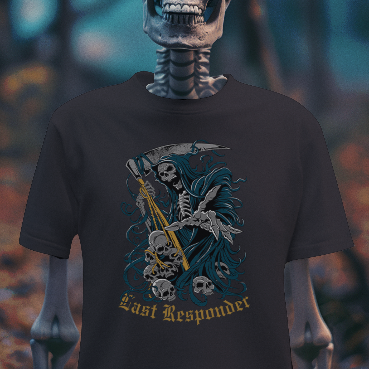 Last Responder – Gothic Reaper T-Shirt