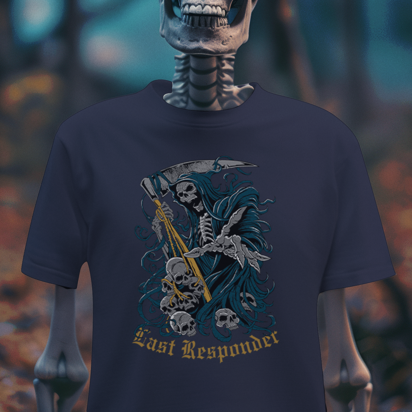 Last Responder – Gothic Reaper T-Shirt