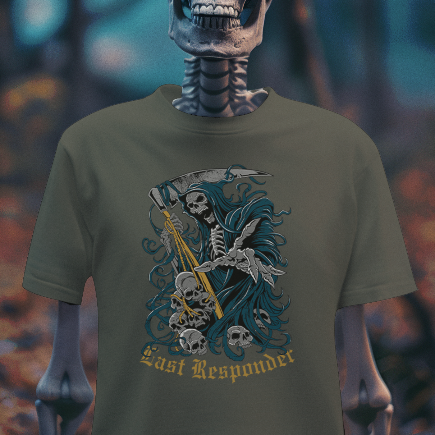 Last Responder – Gothic Reaper T-Shirt