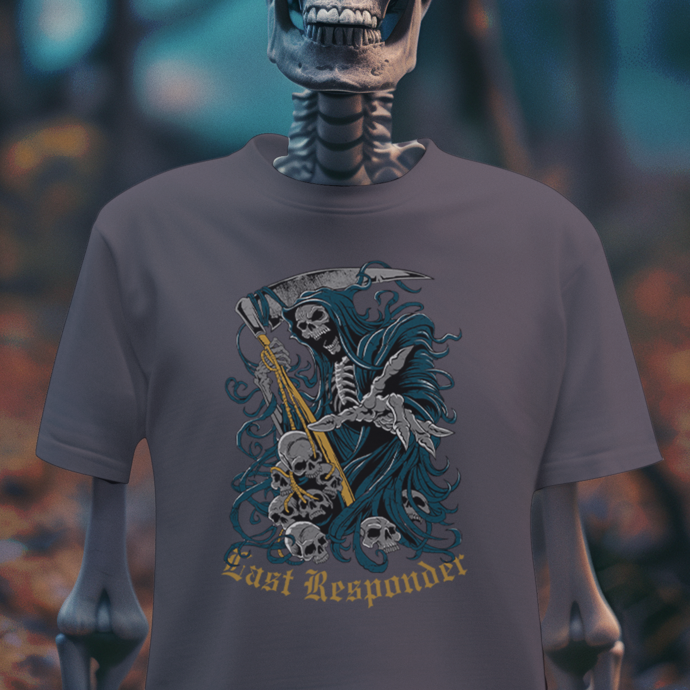 Last Responder – Gothic Reaper T-Shirt