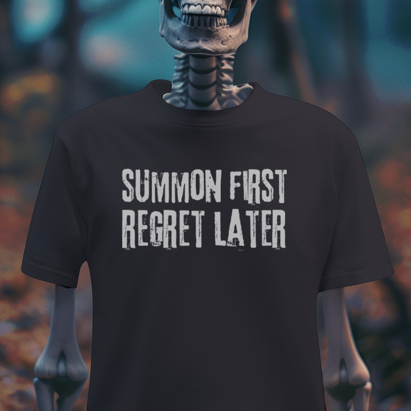Summon First, Regret Later – Occult Humor Gothic T-Shirt