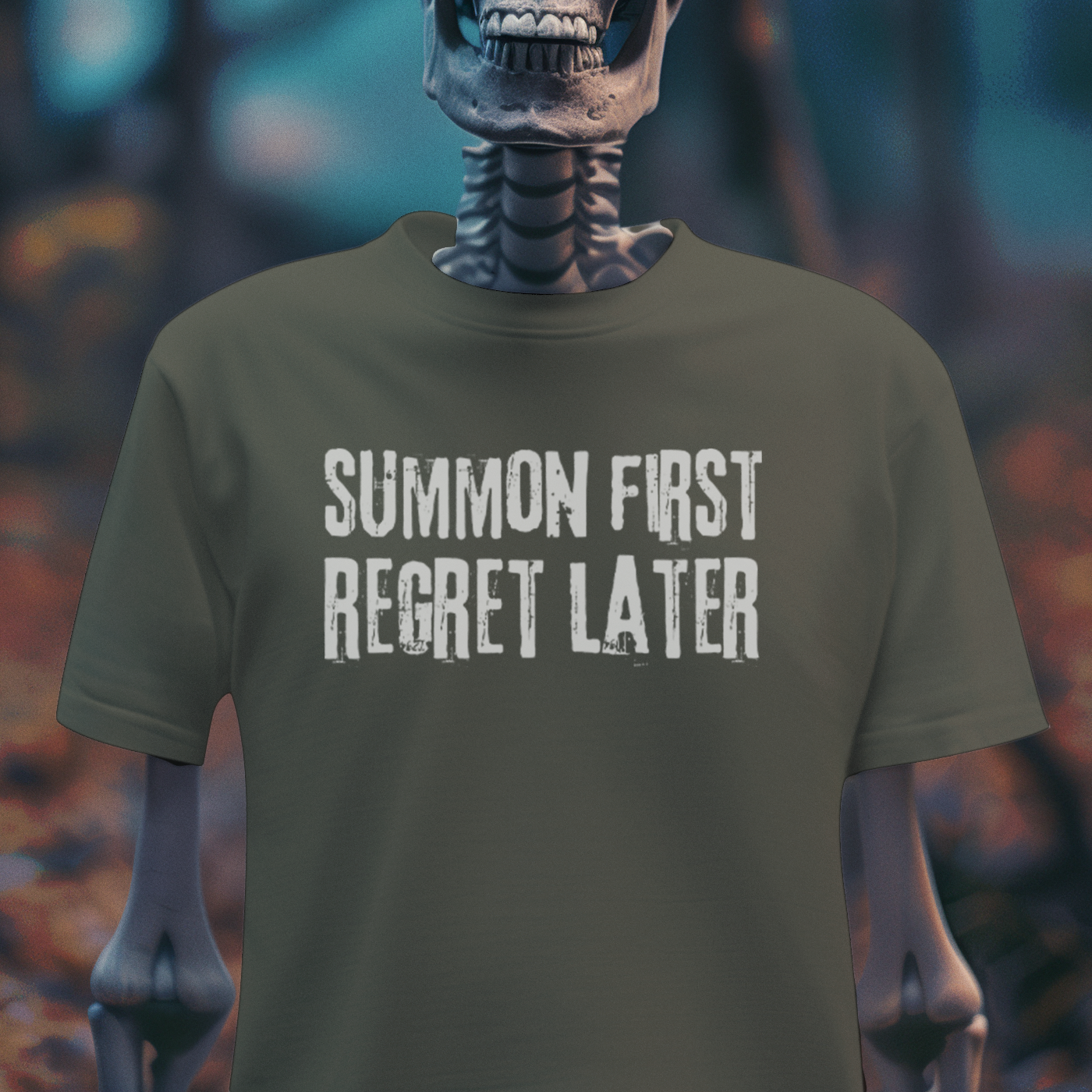 Summon First, Regret Later – Occult Humor Gothic T-Shirt