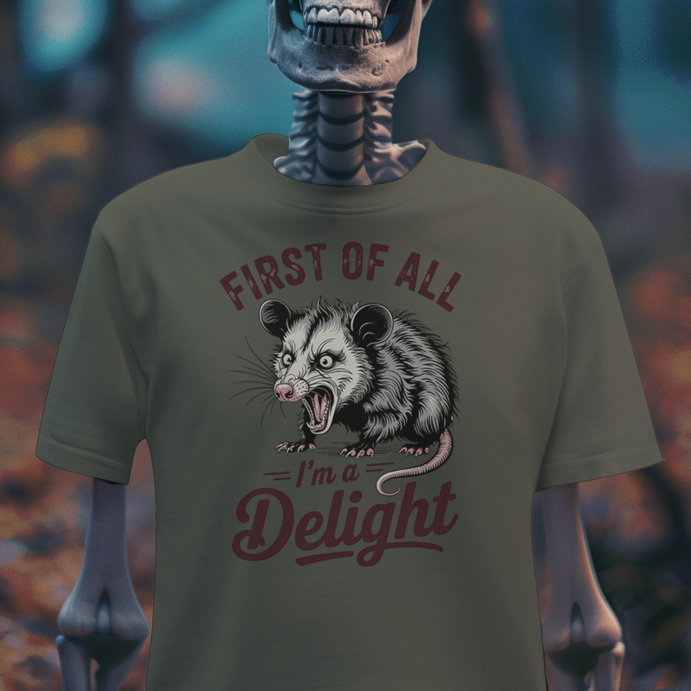 Opossum Delight – Chaos Marsupial T-Shirt