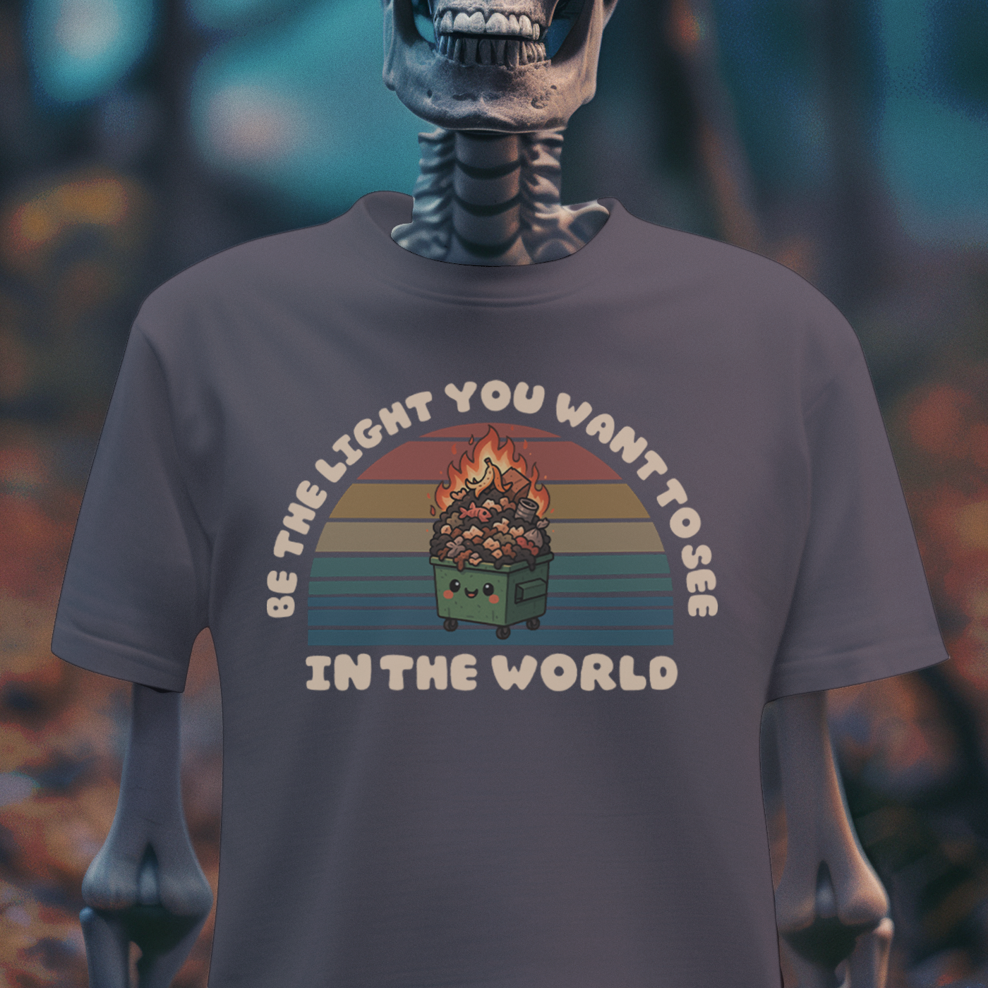 BE THE LIGHT – Dumpster Fire Tee