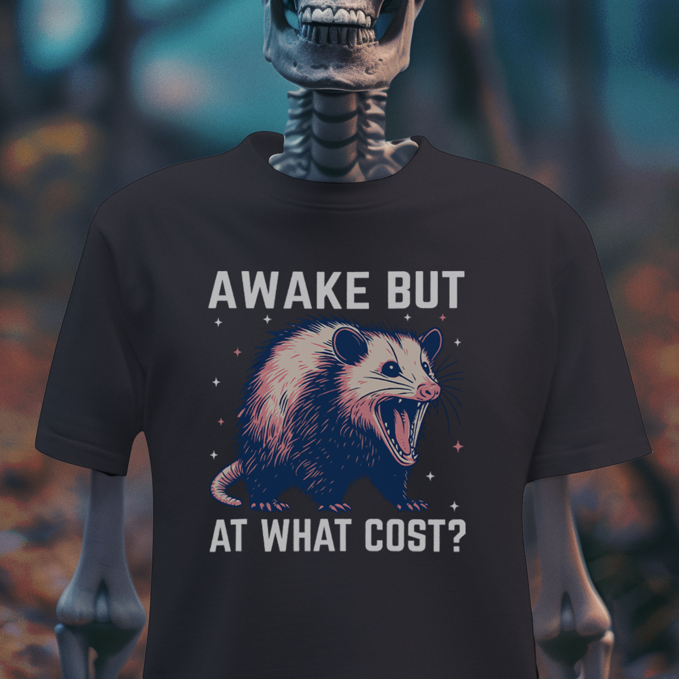 Nightmare-Fueled Opossum Energy Tee
