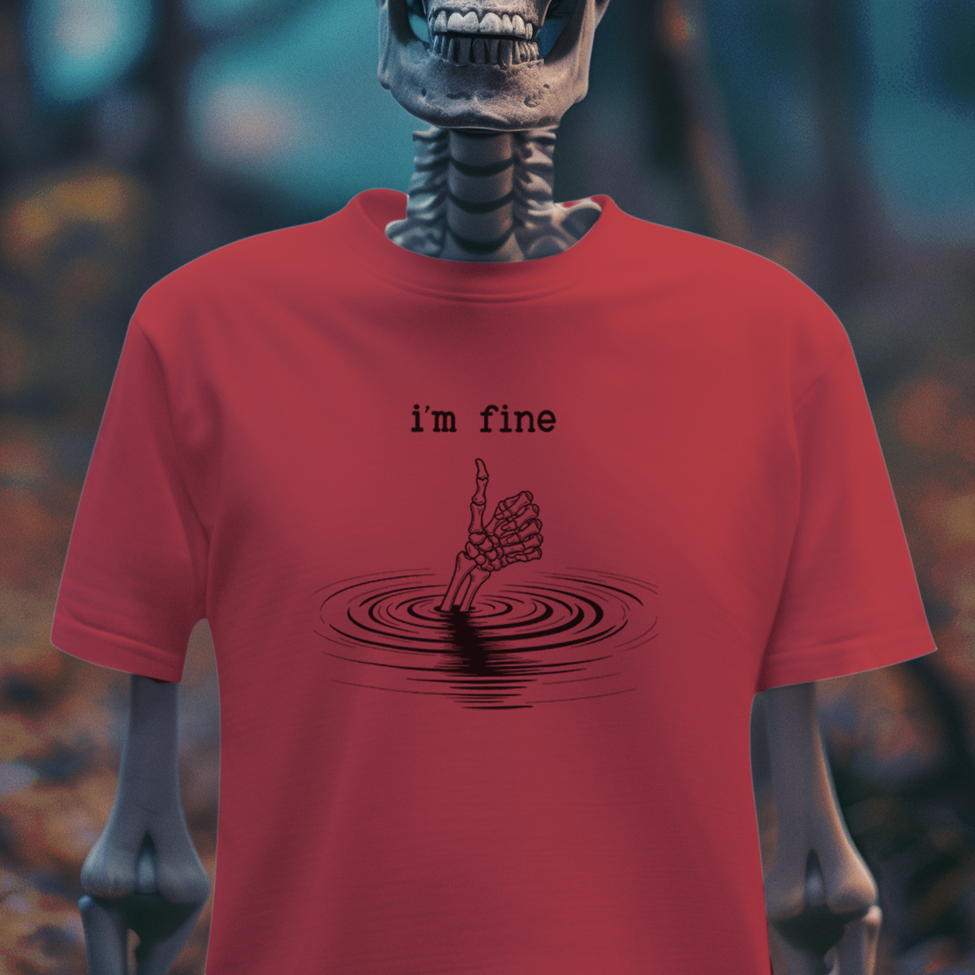 I'm Fine – Dark Humor Spiral T-Shirt