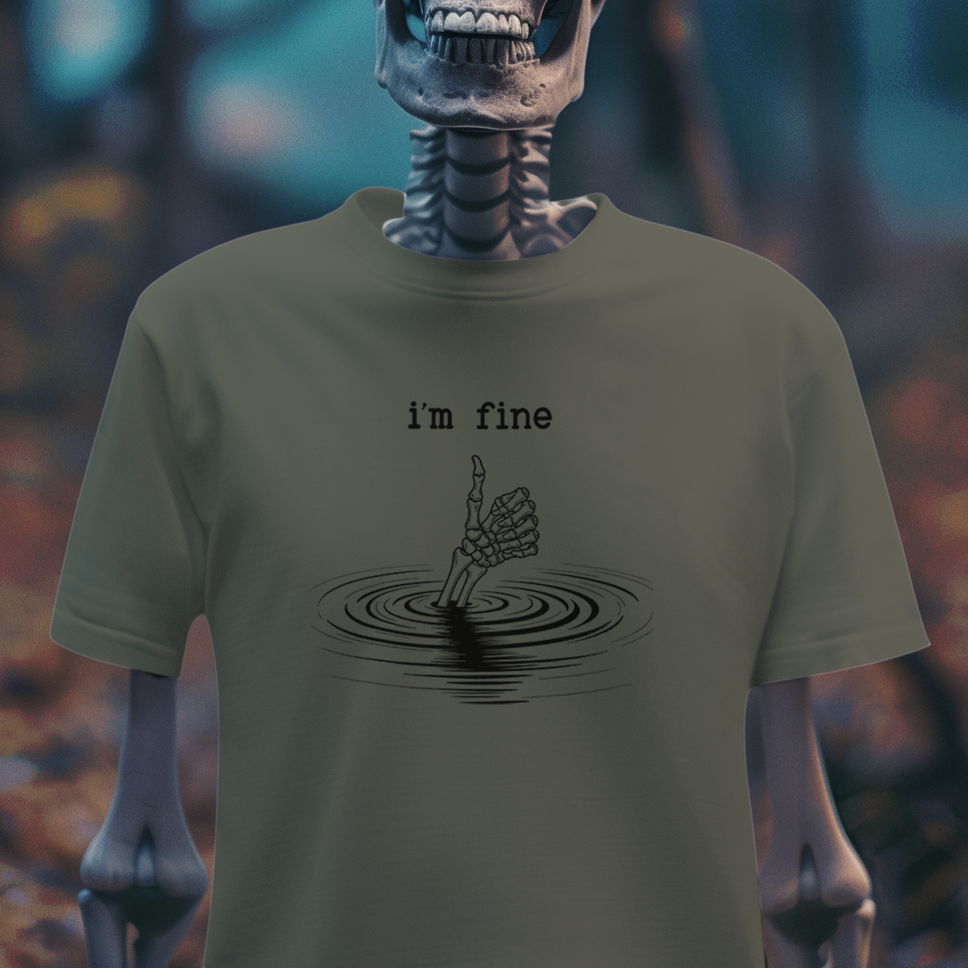 I'm Fine – Dark Humor Spiral T-Shirt