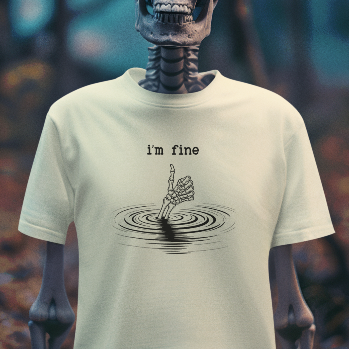 I'm Fine – Dark Humor Spiral T-Shirt