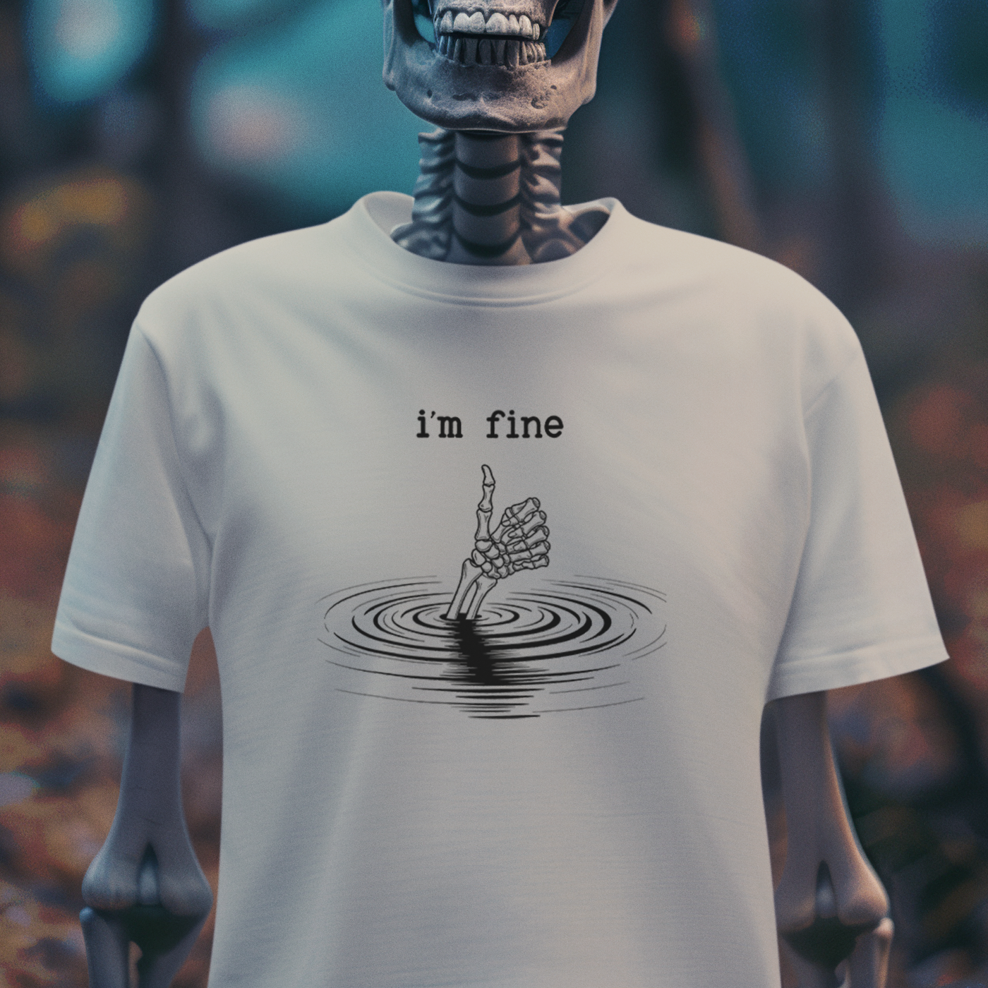 I'm Fine – Dark Humor Spiral T-Shirt