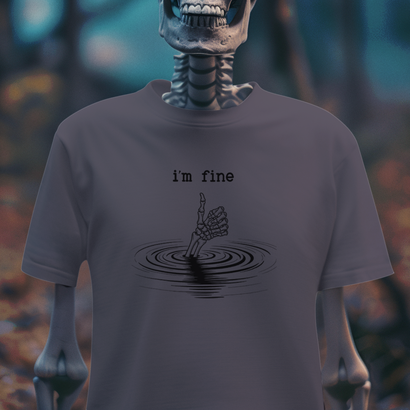 I'm Fine – Dark Humor Spiral T-Shirt