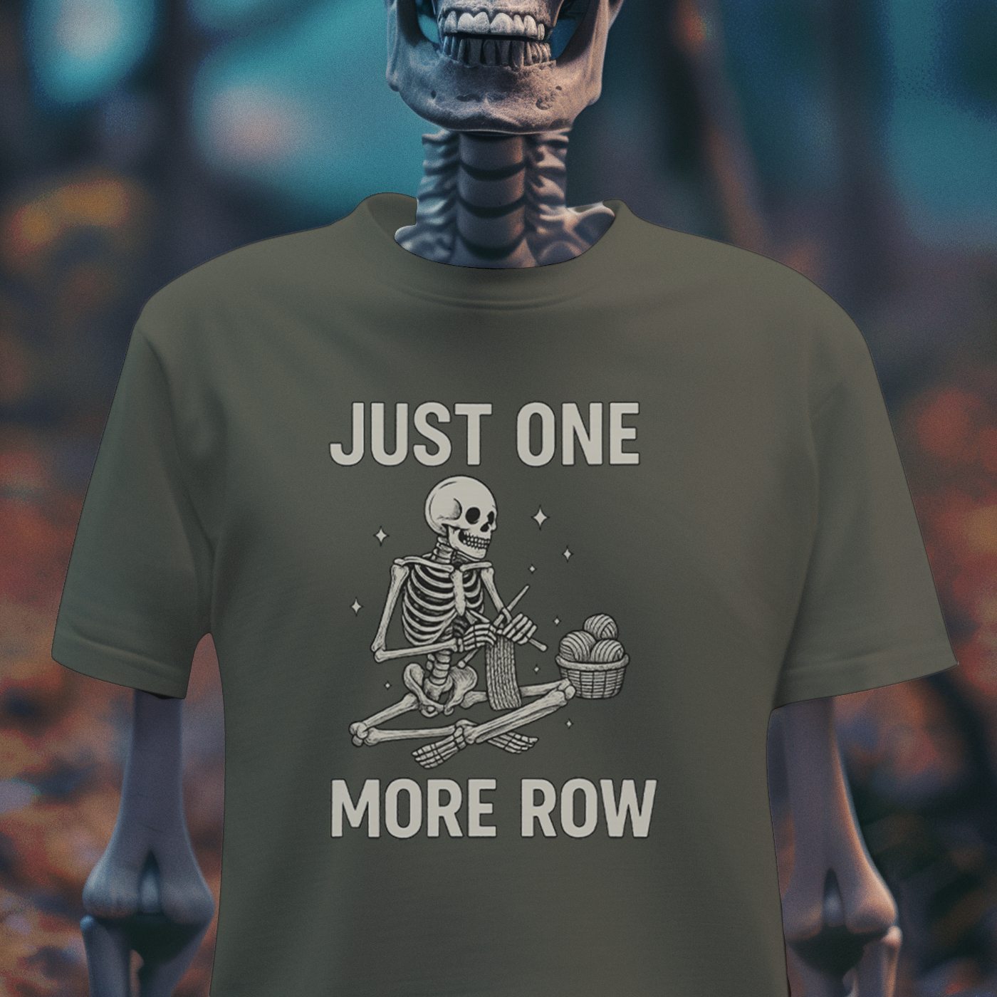 Just One More Row Crochet Knitting Tee